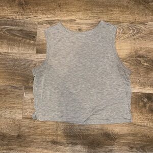 All in Motion Gray Crop Tank Top